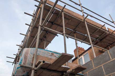 photo de travaux d'extension