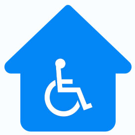picto fauteuil roulant maison
