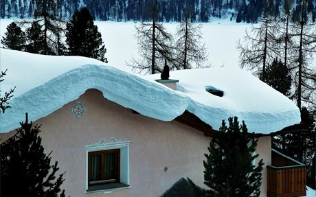 maison en hiver