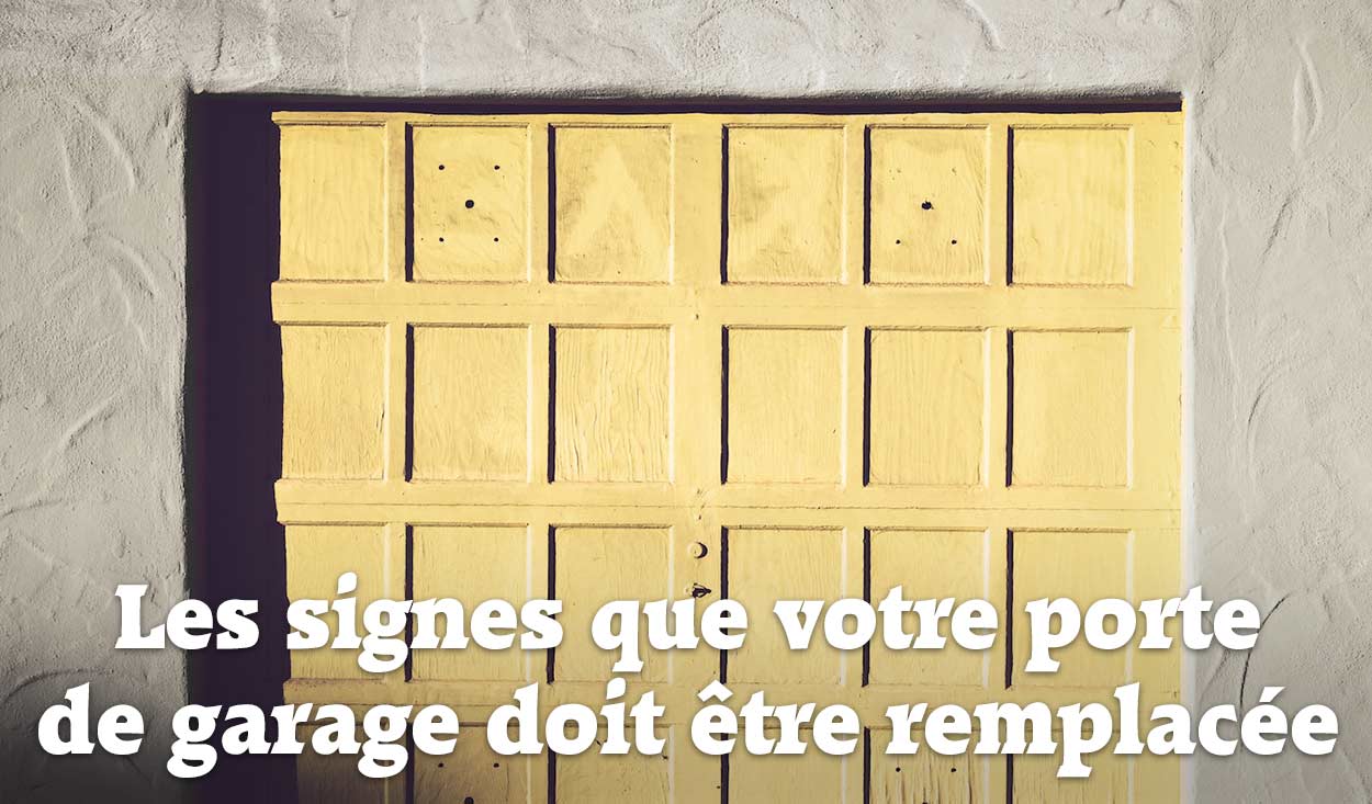 porte de garage usée