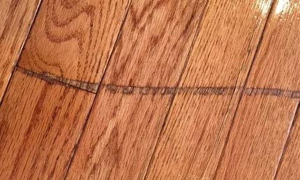 rayure sur un plancher