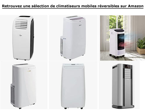 sélection de climatiseurs mobiles réversibles