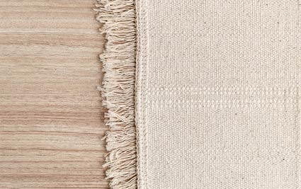 tapis tissé beige 